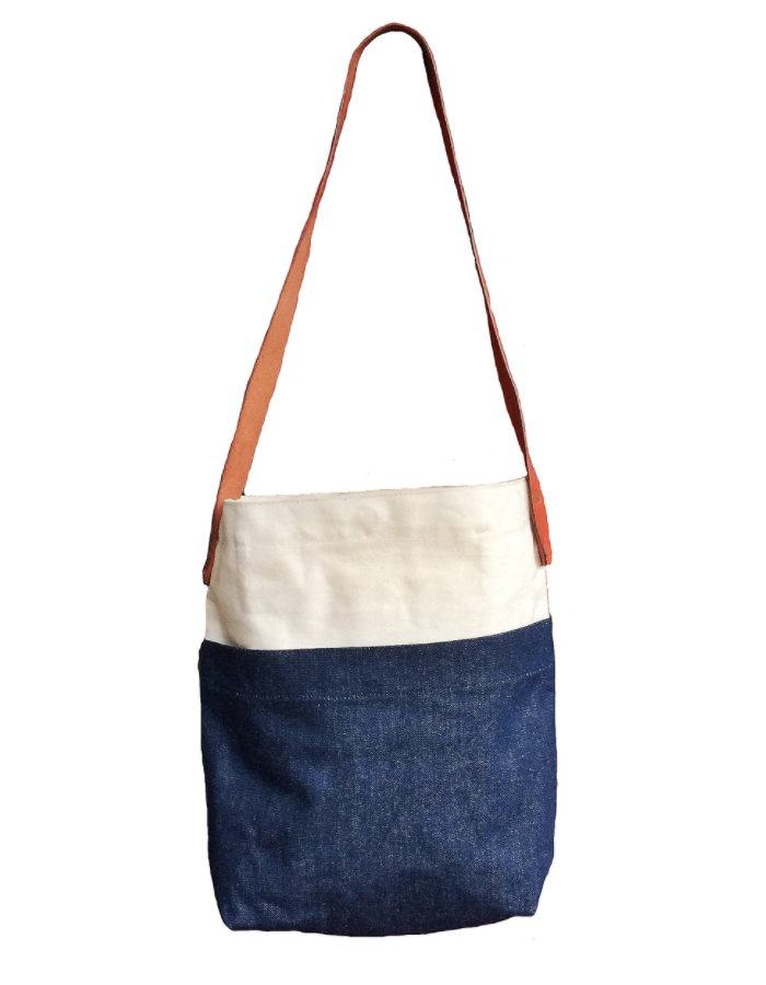 Denim Bucket Tote