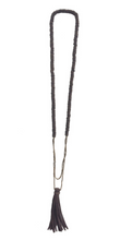Boho Leather Tassel Necklace